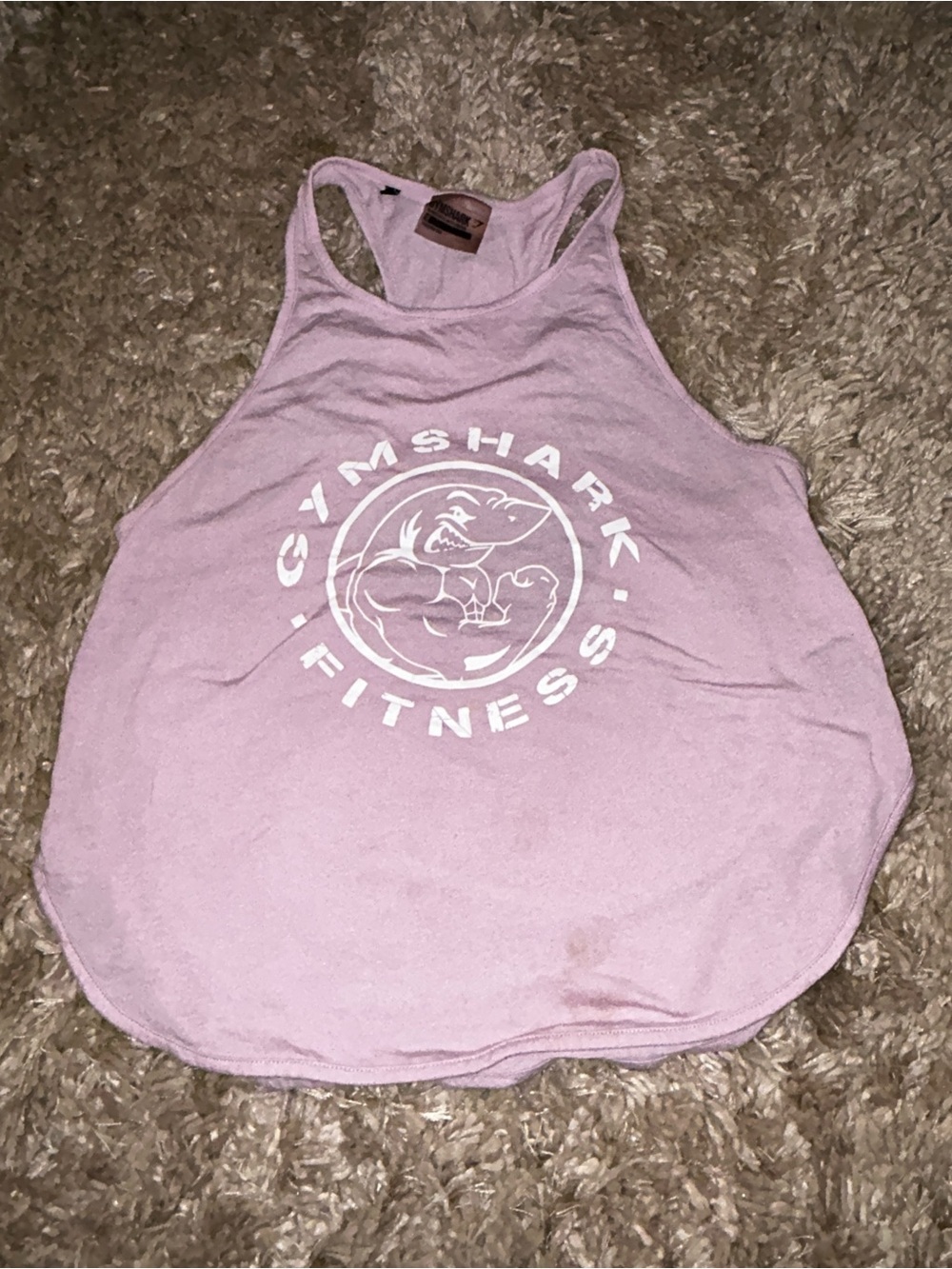 Gymshark Light Pink Logo Racerback Training Tank